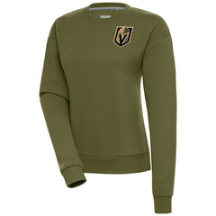 Vegas Golden Knights Antigua Women's Victory Pullover Sweatshirt - Olive | US 200070204