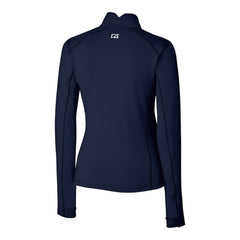 Los Angeles Angels Cutter & Buck Women's DryTec Traverse Stretch Quarter-Zip Pullover Top - Navy Pullover