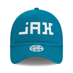 Jacksonville Jaguars New Era Women's McGee Trucker 9FORTY Adjustable Hat - Teal Hats