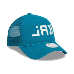 Jacksonville Jaguars New Era Women's McGee Trucker 9FORTY Adjustable Hat - Teal Hats