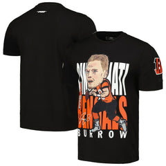Joe Burrow Cincinnati Bengals Pro Standard Avatar Remix Player Graphic T-Shirt - Black T-shirts