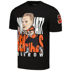 Joe Burrow Cincinnati Bengals Pro Standard Avatar Remix Player Graphic T-Shirt - Black T-shirts