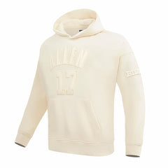 Josh Allen Buffalo Bills Pro Standard Player Name & Number Pullover Hoodie - Cream Hoodies