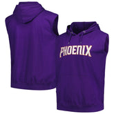 Phoenix Suns Jersey Muscle Pullover Hoodie Purple - Fanatics