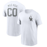 Colorado Rockies Nike Mile High Hometown T-Shirt - White T-shirts