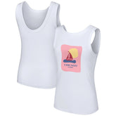 Chicago Cubs Lusso Style Women's Lindy Tank Top - White Tanks