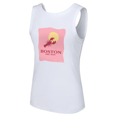 Boston Red Sox Lusso Style Women's Lindy Tank Top - White Tanks