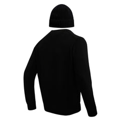 Minnesota Vikings Pro Standard Crewneck Pullover Sweater & Cuffed Knit Hat Box Gift Set - Black Hats