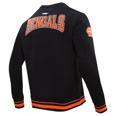 Cincinnati Bengals Pro Standard Crest Emblem Pullover Sweatshirt - Black Pullover