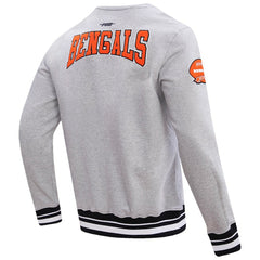 Cincinnati Bengals Pro Standard Crest Emblem Pullover Sweatshirt - Heather Gray Pullover