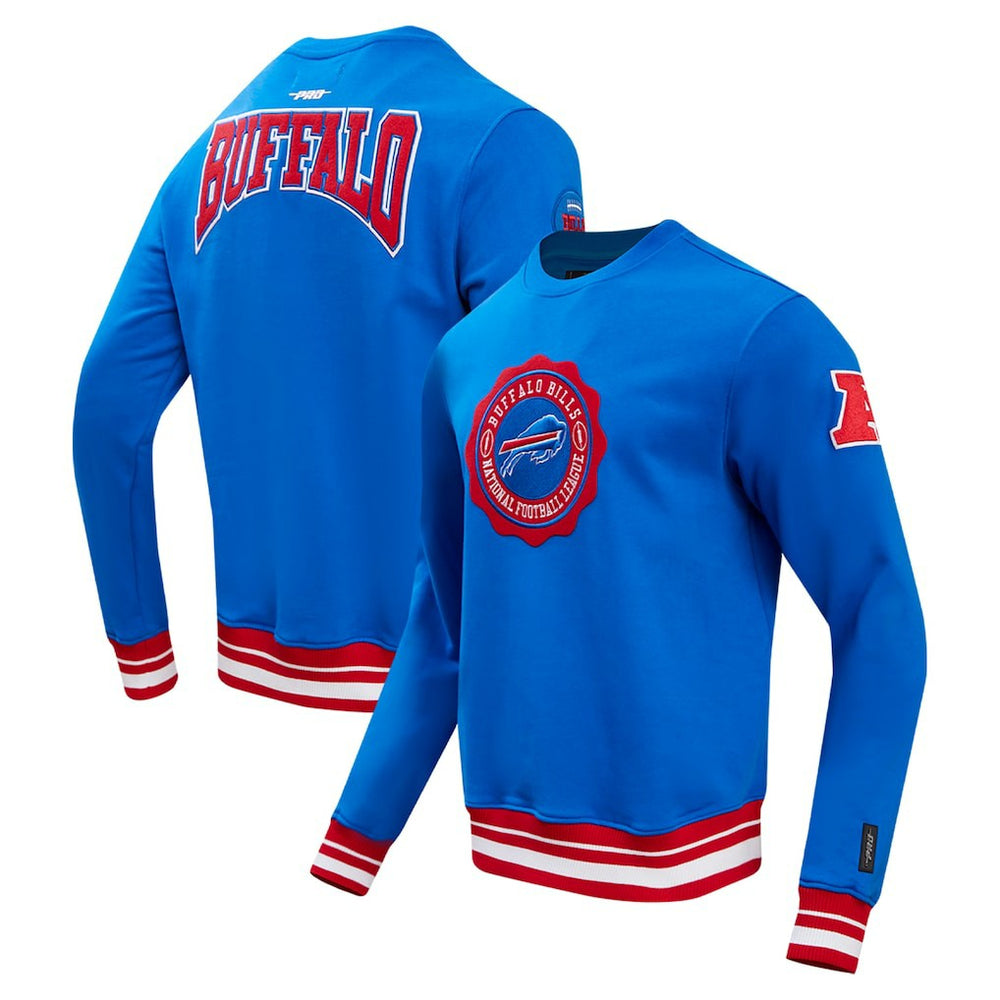 Buffalo Bills Pro Standard Crest Emblem Pullover Sweatshirt - Royal Pullover