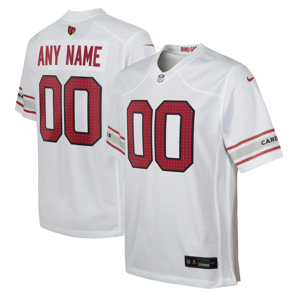 Arizona Cardinals Youth Custom Game Jersey - White Jerseys
