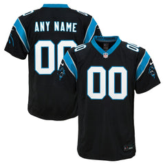 Carolina Panthers Youth Custom Game Jersey - Black Jerseys