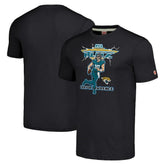 Trevor Lawrence Jacksonville Jaguars Homage Unisex NFL Blitz Player Tri-Blend T-Shirt - Charcoal T-shirts