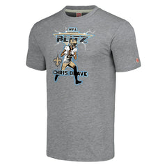 Chris Olave New Orleans Saints Homage Unisex NFL Blitz Player Tri-Blend T-Shirt - Gray T-shirts