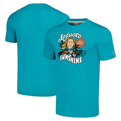 Trevor Lawrence Jacksonville Jaguars Homage Unisex Caricature Player Tri-Blend T-Shirt - Teal T-shirts