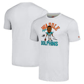 Jaylen Waddle Miami Dolphins Homage Unisex Caricature Player Tri-Blend T-Shirt - Anthracite T-shirts