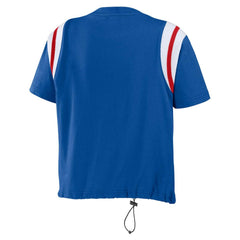 Buffalo Bills WEAR by Erin Andrews Women's Cinched Colorblock T-Shirt - Royal T-shirts