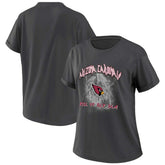 Arizona Cardinals WEAR by Erin Andrews Women's Boyfriend T-Shirt - Charcoal T-shirts