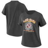 Washington Commanders WEAR by Erin Andrews Women's Boyfriend T-Shirt - Charcoal T-shirts