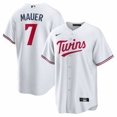 Joe Mauer Minnesota Twins Nike Home Retired Player Replica Jersey - White Jerseys