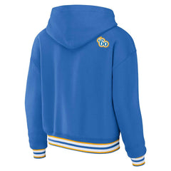 Los Angeles Chargers WEAR by Erin Andrews Women's Lace-Up Pullover Hoodie - Powder Blue Hoodies