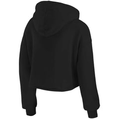 Baltimore Ravens WEAR by Erin Andrews Women's Domestic Cropped Pullover Hoodie - Black Hoodies