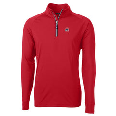 Chicago Cubs Cutter & Buck Adapt Eco Knit Stretch Recycled Quarter-Zip Pullover Top - Red Pullover
