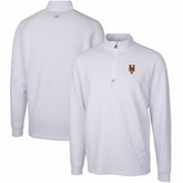 New York Mets Cutter & Buck Traverse Stretch Quarter-Zip Pullover Top - White Pullover