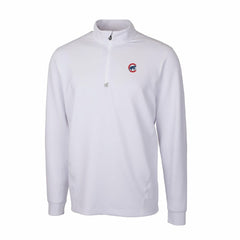 Chicago Cubs Cutter & Buck Traverse Stretch Quarter-Zip Pullover Top - White Pullover