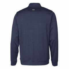 Cleveland Guardians Cutter & Buck Stealth Heathered Quarter-Zip Pullover Top - Navy Pullover