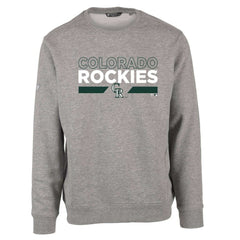 Colorado Rockies Levelwear City Connect Zane No Hitter Pullover Sweatshirt - Heather Gray Pullover