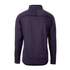 Minnesota Vikings Cutter & Buck Helmet Mainsail Sweater-Knit Half-Zip Pullover Jacket - Purple Pullover