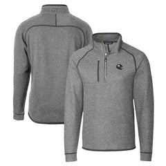 Pittsburgh Steelers Cutter & Buck Helmet Mainsail Sweater-Knit Half-Zip Pullover Jacket - Silver Pullover