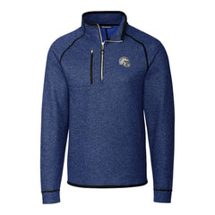 Los Angeles Chargers Cutter & Buck Helmet Mainsail Sweater-Knit Half-Zip Pullover Jacket - Blue Pullover