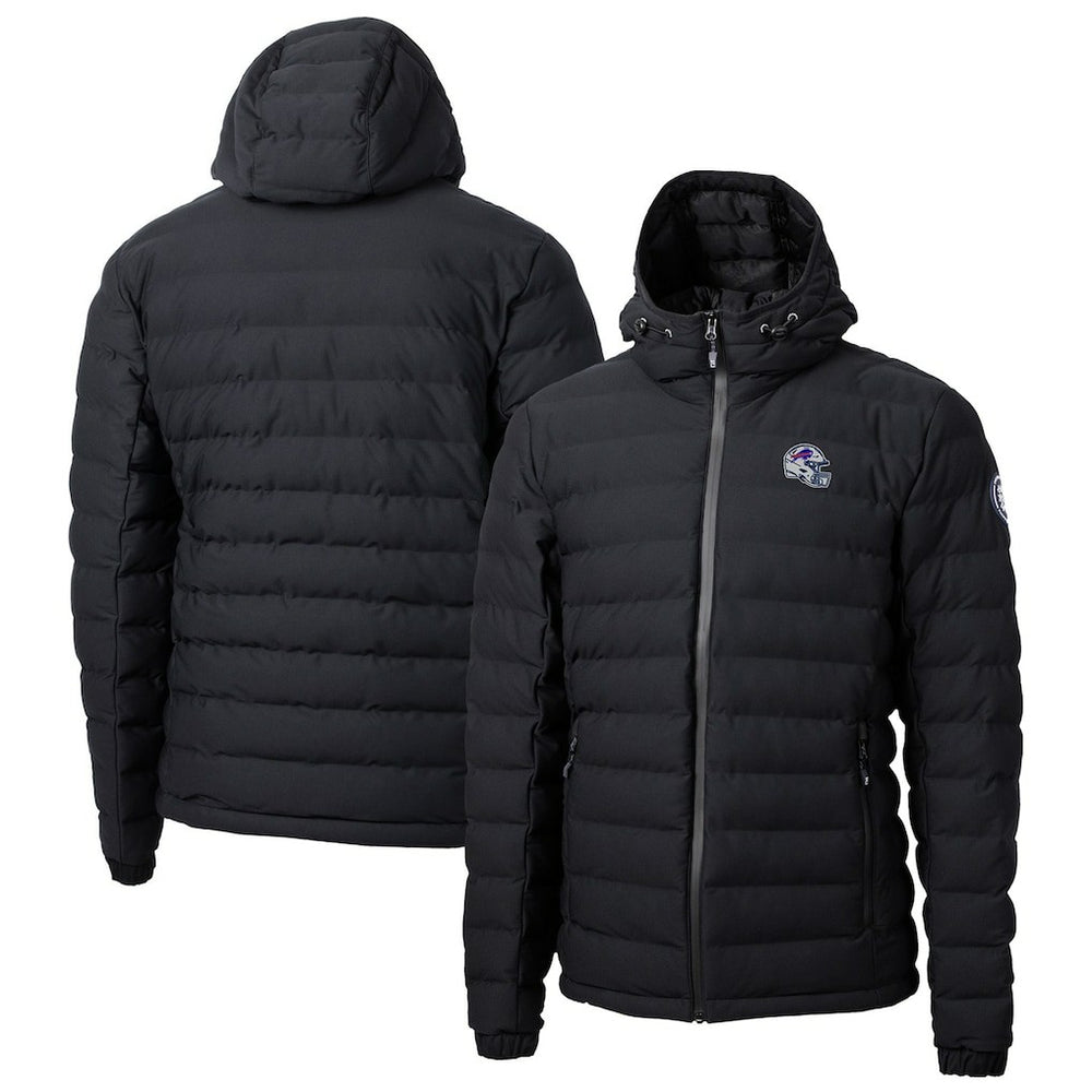 Buffalo Bills Cutter & Buck Helmet Mission Ridge Repreve Eco Insulated Puffer Full-Zip Jacket - Black Jackets