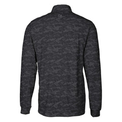 Baltimore Ravens Cutter & Buck Helmet Traverse Camo Print Stretch Quarter-Zip Pullover Top - Black Pullover