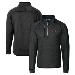 Washington Commanders Cutter & Buck Helmet Mainsail Sweater-Knit Half-Zip Pullover Jacket - Charcoal Pullover