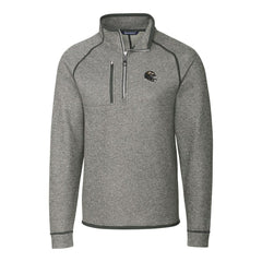 Baltimore Ravens Cutter & Buck Helmet Mainsail Sweater-Knit Half-Zip Pullover Jacket - Silver Pullover