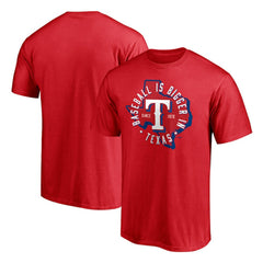 Texas Rangers Hometown Collection Baseball Is Bigger In Texas T-Shirt - Red T-shirts