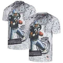 Bo Jackson Las Vegas Raiders Retired Player Name & Number Burst T-Shirt - White T-shirts
