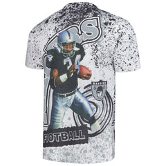 Bo Jackson Las Vegas Raiders Retired Player Name & Number Burst T-Shirt - White T-shirts