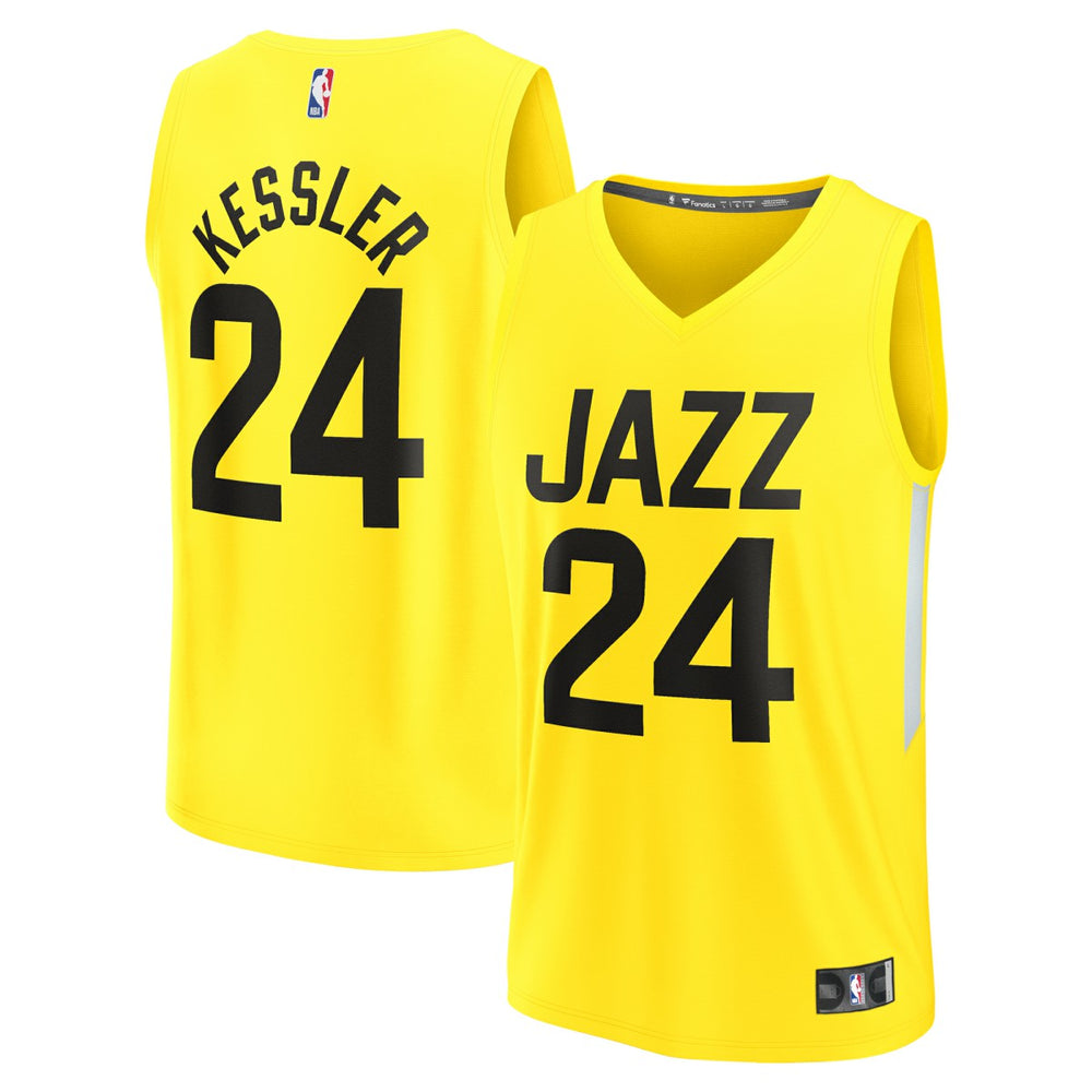 Walker Kessler Utah Jazz Youth Fast Break Player Jersey Icon Edition Yellow - Fanatics outlet