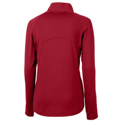 Houston Texans Cutter & Buck Women's Helmet Logo Adapt Eco Knit Stretch Recycled Half-Zip Pullover Top - Red Pullover
