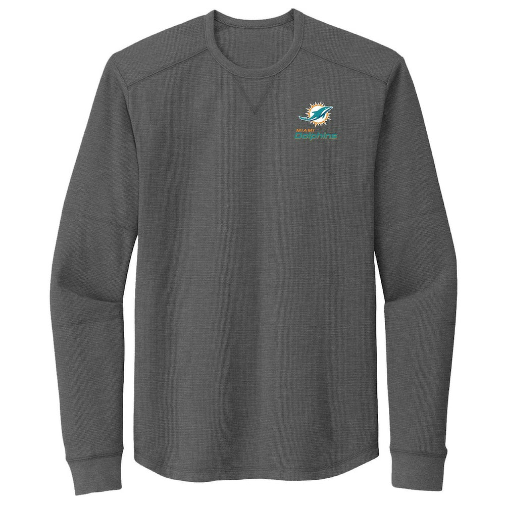 Miami Dolphins Dunbrooke Cavalier Thermal Long Sleeve T-Shirt - Heather Gray T-shirts