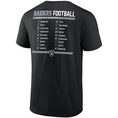 Las Vegas Raiders Two-Pack 2023 Schedule T-Shirt Combo Set - Black/White T-shirts