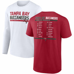 Tampa Bay Buccaneers Two-Pack 2023 Schedule T-Shirt Combo Set - Red/White T-shirts