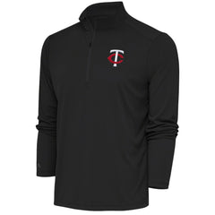 Minnesota Twins Antigua Tribute Quarter-Zip Pullover Top - Gray Pullover