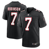 Bijan Robinson Atlanta Falcons Throwback Game Jersey - Black Jerseys