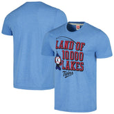 Minnesota Twins Homage Land of 10,000 Lakes Hyper Local Tri-Blend T-Shirt - Light Blue T-shirts